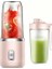 Pembe Taşınabilir Meyve Sıkacağı Bardağı 6 Bıçaklı Meyve Suyu Bardağı 400 ml Elektrikli Meyve Sıkacağı USB Şarj Smoothie Blender Mutfak Robotu Seyahat Için (Yurt Dışından) 1