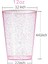 Altın Pembe 20 Adet 12 Oz Tek Kullanımlık Bardak Şeffaf Altın Pembe Glitter Plastik Retro Cam Düğün Ziyafet Doğum Günü Partisi Sofra Malzemeleri (Yurt Dışından) 2