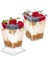150ML Sert Kapak 50 Adet Kaşıkla 50 Adet Tatlı Bardakları Parti Festivali Için Küçük Plastik Mousse Cup Tek Kullanımlık Tatlı Kapaklı Bardak Puding Dondurma Kabı 150ML (Yurt Dışından) 1