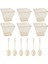 Altın 30 Takım 25/30 Takım Plastik Tatlı Bardak Tek Kullanımlık Dondurma Puding Yoğurt Bardak Meze Kaseleri Yemek Servis Bardakları (Yurt Dışından) 1