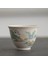 A4 5.9x4.6cm 40ML Geleneksel El Yapımı Seramik Çay Fincanı El Boyalı Çiçekler ve Kuşlar Çay Kase Seyahat Meditasyon Fincan Ev Çay Seti 40ML (Yurt Dışından) 1