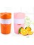 Pembe Manuel Narenciye Sıkacağı Portakal Limon Meyve Sıkacağı 300 ml Portakal Suyu Bardağı Çocuk Açık Içme Sıkacağı Makinesi Mutfak Aracı (Yurt Dışından) 2
