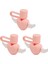 PINKWHITE5.521.5CM 3 Adet Bardak Içme Samanı Kapakları Toz Geçirmez Kapak Cam Pipetler Paslanmaz Çelik Silika Jel Silikon (Yurt Dışından) 5