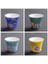 F 5.8x5 cm 55 ml 4 Adet 4 Adet/takım Jingdezhen Zarif Seramik Çay Fincanı El Boyalı Çiçekler ve Kuşlar Emaye Çay Seti Seyahat Taşınabilir Çay Kasesi Ana Fincan (Yurt Dışından) 1