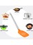 Üç Parçalı Takım 2 Oluklu Kepçe Silikon Esnek Bakeware Ev Mutfak Pişirme Gereçleri Oluklu Kaşık Turuncu (Yurt Dışından) 3