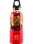 1 Adet Kırmızı 500ML 4 Bıçak Taşınabilir Blender Meyve Sıkacağı Makinesi Mikser Elektrikli Mini USB Mutfak Robotu Sıkacağı Smoothie Blenderı Bardak Makinesi Suyu (Yurt Dışından) 3