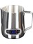 600 ml Paslanmaz Çelik Süt Köpürtme Sürahi Termometre ile Espresso Buharda Kahve Barista Latte Frother Fincan Cappuccino Sürahi Krem (Yurt Dışından) 2