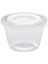 4 Oz 100 Takım 100 Adet (4 Oz. 100 Takım) Tek Kullanımlık Kapaklı Plastik Porsiyon Bardakları, Baharat Kabı, Sufle Porsiyonu, Numune Alma Kabı Şeffaf Bardaklar (Yurt Dışından) 3