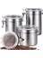 Gümüş 1500 ml Paslanmaz Çelik Hava Geçirmez Kahve Konteyner Saklama Kabı Seti Kahve Kavanoz Teneke Kutu Kahve Çekirdekleri Çay Için Kepçe ile 700 ML/1400 ml (Yurt Dışından) 2