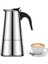 4 Bardak 200 ml Yeni Espresso Makinesi Indüksiyon Kahve Makinesi Paslanmaz Çelik Soba Kahve Makinesi Moka Pot 200 Ml/4 Fincan Taşınabilir Kahve Makinesi Pot (Yurt Dışından) 1