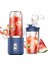 Fincan Kapaklı Pembe 400ML Taşınabilir 6 Bıçaklı Meyve Sıkacağı Bardağı USB Smoothie Blender Kupası Kablosuz Mini Şarj Meyve Sıkacağı Yiyecek Mikser Seyahat Buz Kırıcı (Yurt Dışından) 2