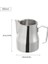 Gümüş 350 ml Paslanmaz Çelik Köpürtme Sürahi Sürahi Süt Köpürtücüler Fincan Kahve, Latte ve Köpürtücü Süt Için Uygun 350/500 ml Kahve Fincanı (Yurt Dışından) 1
