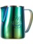 Siyah Teflon 600 ml Jıbbı Süt Buharda Köpürtme Sürahi Paslanmaz Çelik Yapışmaz Süt Sürahisi Çekme Çiçek Fincan Kahve Için Mükemmel Cappuccino Latte 600 (Yurt Dışından) 5
