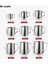 250ML Ölçeksiz Paslanmaz Çelik Süt Köpürtme Sürahi Espresso Buhar Kahve Barista Craft Latte Cappuccino Süt Krema Fincan Köpürtme Sürahi Sürahi (Yurt Dışından) 3