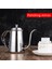 Gümüş Paslanmaz Çelik Cezve Çay Su Isıtıcısı Gooseneck Damla Cezve Çaydanlık Cafe House Ev Için 650 ml - Altın (Yurt Dışından) 2
