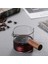 100ML Şeffaf Espresso Ölçüm Kupası Ahşap Saplı Cam Bardak Çift/tek Ağızlı Süt Sürahisi Kahve Aksesuarları Drinkware Mutfak Ölçü Kupa (Yurt Dışından) 3