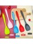 Şeffaf Kırmızı Isıya Dayanıklı Silikon Kaşık Mutfak Spatula Kızartma Tavası Kürek Karıştırma Kazıyıcı Bakeware Gereçler Kolu Kazıyıcı Tencere Aracı (Yurt Dışından) 2