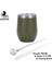 WHITE-175 1 Takım/grup Yerba Mate Süt Çay Bardağı Paslanmaz Su Kabağı Su Kabağı 350 ml Kapaklı Isı Yalıtımı Filtre Pipeti ve Temizleme Fırçası Dahildir (Yurt Dışından) 3