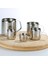 10 Oz Mini Paslanmaz Çelik Süt Sürahi Fincan Kahve Sürahisi Cappuccino Latte Sanat Sürahi Köpürtme Buhar Bardağı Süt Tenceresi Kahve Aksesuarları (Yurt Dışından) 2