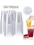 50 Adet 50/100/200 Adet Yeni Tek Kullanımlık Şeffaf Plastik Bardak Açık Hava Piknik Doğum Günü Mutfak Parti Sofra Tadım 300 ml (Yurt Dışından) 1