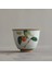 A4 6.7x5 cm 65 ml Butik Ru Fırın Seramik Çay Fincanı Seyahat Meditasyon Fincan El Boyalı Çiçek Desen Çay Kase Pu'er Master Fincan Çay Seti Aksesuarları (Yurt Dışından) 5