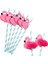 Mavi 1 Takım Flamingo Kendi Başına Yap Kağıdı Şemsiye Içecek Seçtikleri Karton El Sanatları Payet Ananas Yaz Doğum Günü Hawaii Parti Süslemeleri (Yurt Dışından) 1