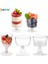 10 Adet-C 5/10 Adet Mini Tek Kullanımlık Plastik Bardaklar Tatlı Bardaklar Şeffaf Köpük Salata Jöle Yoğurt Pişirme Trapez Gıda Kabı Dondurma Fincan (Yurt Dışından) 2