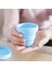 BLUE-150ML 150ML 4 Renk Katlanır Bardak Silikon Su Kahve Fincanı Isıya Dayanıklı Kaynar Su Koyabilirsiniz Çok Fonksiyonlu Seyahat Kamp Katlanır Bardak (Yurt Dışından) 2