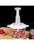 Açık Gri 2000 ml Mutfak Manuel Sebze Doğrayıcı Sarımsak Ezici Kıyma Makinesi Mini Gıda Parçalayıcı Sebze Kırıcı El Basınçlı Kıyma Makinesi (Yurt Dışından) 2
