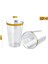 Temizle 50 Adet 75/50 Paket 12OZ Altın Plastik Bardaklar - Zarif Düğünler, Güzel Kutlamalar Için Premium Altın Çerçeveli Plastik Tek Kullanımlık Bardaklar Bardak (Yurt Dışından) 3