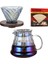 Büyük Altın Kaplama V60 طقم Cezve 600 ml Sunucu V60 Filtre Cam Huni Damlatıcı Demleme Fincan Ahşap Stand Çubuk Yeniden Kullanılabilir Aracı (Yurt Dışından) 5