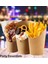 1 Takım 50 Adet 50 Adet Patates Kızartması Bardak Tek Kullanımlık Kraft Kağıt Bardaklar Aperatif Kapları Şarküteri Tatlı Malzemeleri Pişirme Kapları Paket Servis Parti (Yurt Dışından) 4