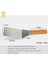 Kare 2 Adet Set Yüksek Kalite Paslanmaz Çelik Spatula Barbekü Izgara Biftek Kürek Ahşap Saplı Barbekü Aracı Sığır Biftek Turner Kare Sonu Yuvarlak Kürek (Yurt Dışından) 4