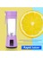 380 ml Mor Taşınabilir Elektrikli Meyve Sıkacağı USB Şarj Limon Portakal Blender Mini Meyve Suyu Sıkma Bardağı 2/6 Bıçaklı Sıkacağı Ev Meyve Suyu Yapma Makinesi (Yurt Dışından) 2