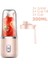 300ML-SET 2-Pembe Meyve Sıkacağı Bardak Seti Taşınabilir Elektrikli Meyve Suyu USB Mikser Makinesi Otomatik Smoothie Blender Limon Portakal Meyve Sıkacağı Kablosuz Blender (Yurt Dışından) 1
