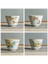 B6-- 7.5x5.5cm 90ML 4 Adet 4 Adet/grup Japon Ru Fırın Seramik Çay Fincanı Kahve Fincanı El Boyalı Çiçekler Çay Kasesi El Yapımı Çay Seti Aksesuarları Ana Çay Fincanı (Yurt Dışından) 1