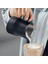 BLACK-350ML 350/550/750ML Süt Köpürtme Sürahi Paslanmaz Çelik Profesyonel Süt Köpürtücü Sürahiler Barista Espresso Buhar Bardağı Uzun Yuvarlak Borulu (Yurt Dışından) 2