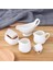 B--50ML Yaratıcı Seramik Süt Sürahisi Kahve Latte Süt Köpürtücü Barista Çekme Çiçek Yoğunlaştırılmış Süt Kutusu Ev Düz Renk Kahve Aksesuarları (Yurt Dışından) 2