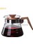 600ML Cezve Kahve Makinesi 400ML/600ML Ahşap El Damla Cezve Damlatıcı Cam Aralığı Kahve Sunucu Tencere Cam Su Isıtıcısı Brewer Temizle Üzerine Dökün (Yurt Dışından) 2