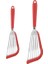 Kırmızı 2 Adet Pişirme Spatula Kolay Temizlenebilir Rahat Saplı Kaymaz Silikon Balık Spatula Tencere Mutfak Kaynağı (Yurt Dışından) 1