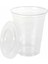 360ML 50 Adet 360/500ML 50 Adet Tek Kullanımlık Şeffaf Plastik Bardaklar Kapaklı Buzlu Soğuk Içecekler Için Kahve Çay Smoothie Kabarcık Boba Milkshake Bardakları (Yurt Dışından) 2