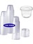 60ML (2 Oz) 100 Adet 100 Takım 30ML/ 60ML/ 90ML/ 120ML Kapaklı Plastik Tek Kullanımlık Porsiyon Bardakları, Sufle Bardakları, Jello Bardakları (Yurt Dışından) 1