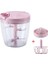 Pink-L Manuel Kıyma Makinesi Mutfak Robotları Yiyecek Parçalayıcı Kıyma Mikser Blender Et Doğrama Meyve Sebze Fındık Mini Işlemci Mutfak (Yurt Dışından) 1