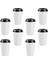 8X8X9.2CM 50 Adet Tek Kullanımlık Kahve Fincanları Yalıtım Paket Servisi Olan Restoran Çift Katmanlı Kağıt Kapaklı Bardak (8oz, 280ML) (Yurt Dışından) 3