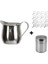 Elek Şablonu ile 150ML (5 Ons) 60ML/90ML/150ML/240ML Süt Köpürtme Sürahisi Espresso Buharda Kahve Latte Köpürtücü Bardak Cappuccino Süt Sürahisi Krem Köpürtme Sürahisi (Yurt Dışından) 1