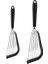 Siyah 2 Adet Pişirme Spatula Kolay Temizlenebilir Silikon Saplı Spatula Saplı Kaymaz Silikon Balık Spatula Tencere Mutfak Kaynağı (Yurt Dışından) 1