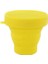 Sarı 170ML 1 Adet Taşınabilir Silikon Geri Çekilebilir Katlanır Kapaklı Bardak Teleskopik Katlanabilir Açık Seyahat Içme Bardağı Kahve Çay Bardağı (Yurt Dışından) 1
