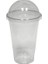 700 ml 24 Oz 50 Adet 720 ml Şeffaf Plastik Tek Kullanımlık Bardak Kubbe Kapaklı Buzlu Soğuk Içecek Kahve Çay Suyu Smoothie Kabarcık Boba Frappucino, Büyük Boy (Yurt Dışından) 1