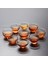 F Altın Jant Japon Cam Çay Fincanı Mini Kristal Bardak Çin Kung Fu Çay Seti Aksesuarları Küçük Kase Puer Şarap Espresso Kahve Sevimli Teaware (Yurt Dışından) 2