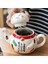 Set-A Sevimli Japon Şanslı Kedi Porselen Çay Seti Yaratıcı Maneki Neko Seramik Çay Bardağı Süzgeçli Su Isıtıcısı Ofis Demlik Su Kupa (Yurt Dışından) 3